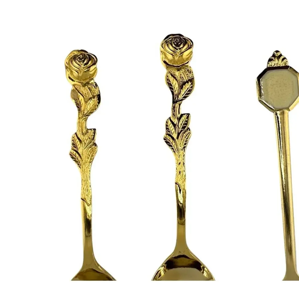 Lot of 4 Demitasse Spoons 4 3/8